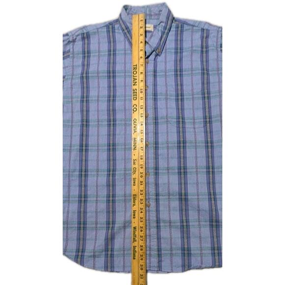 Vintage L.L. Bean Portugal Plaid Button Down Shirt Men’s Large 100% Cotton LS - Picture 7 of 9